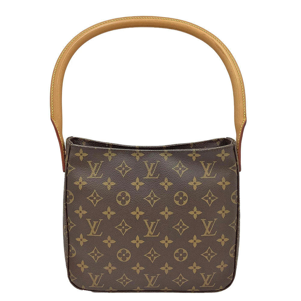 LOUIS VUITTON Looping Bag Monogram Brown Handbag Shoulder